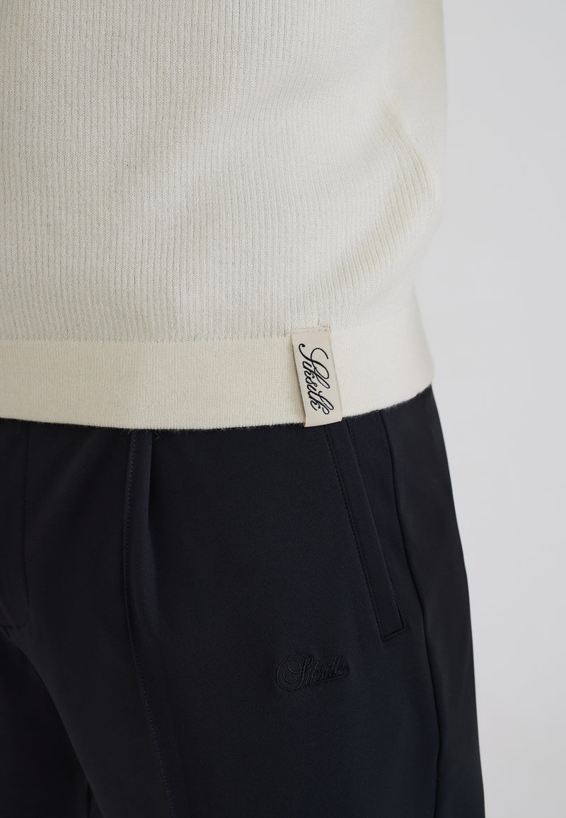 Ecru Knitted T-Shirt (1)