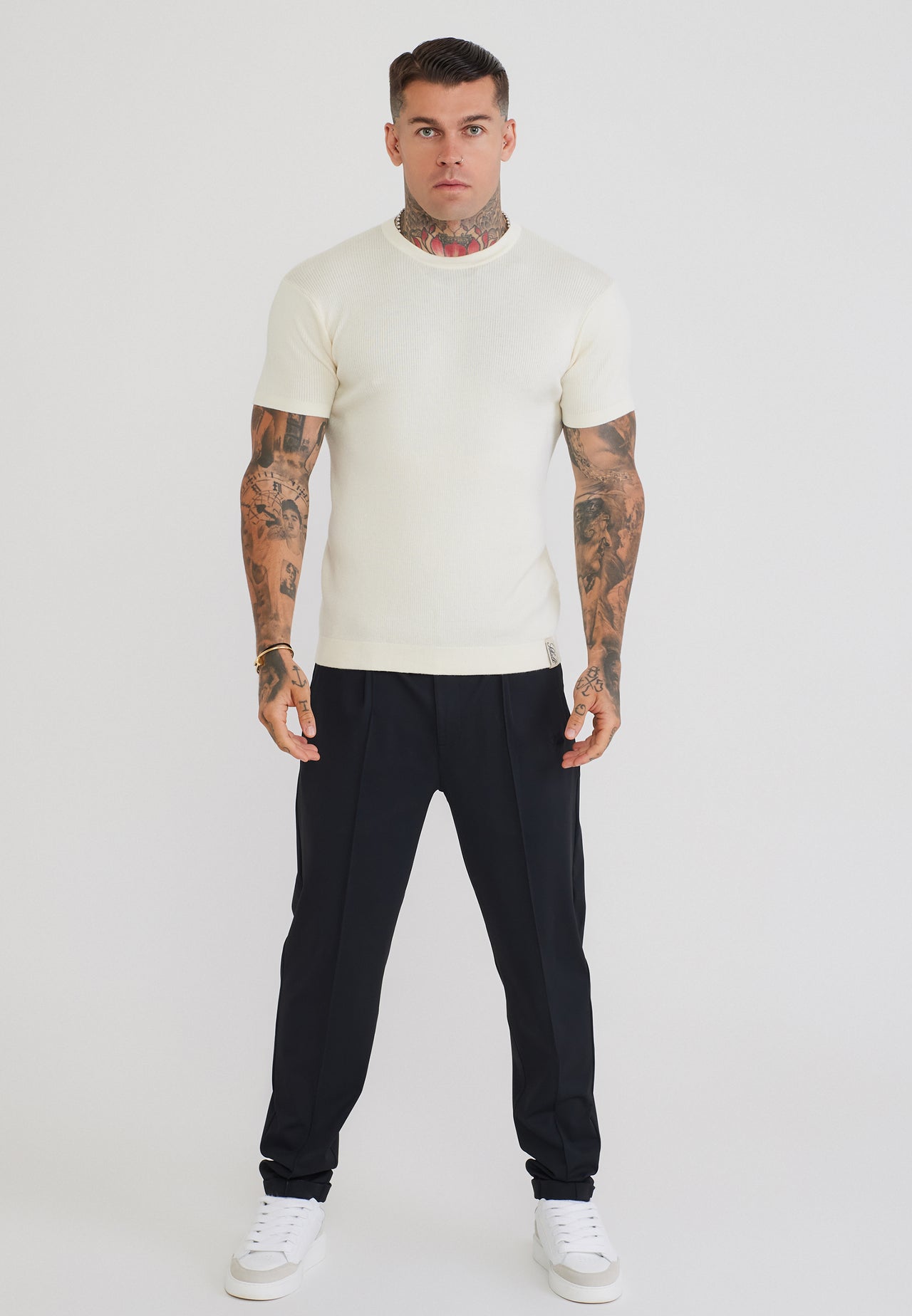 Ecru Knitted T-Shirt (2)
