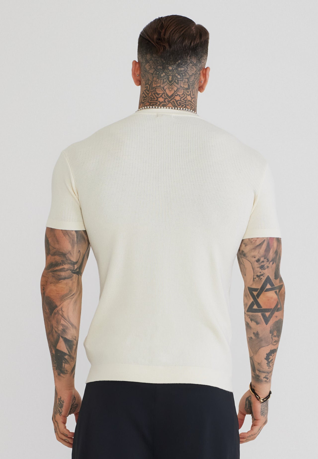 Ecru Knitted T-Shirt (4)
