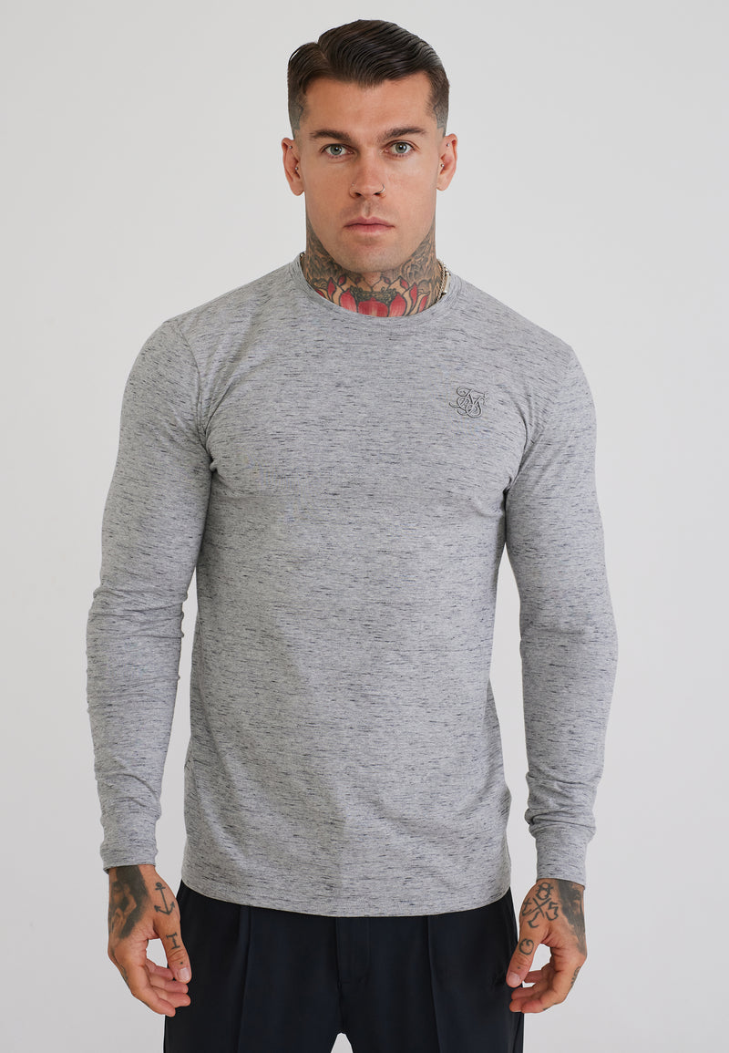 Grey LS Marl T-Shirt