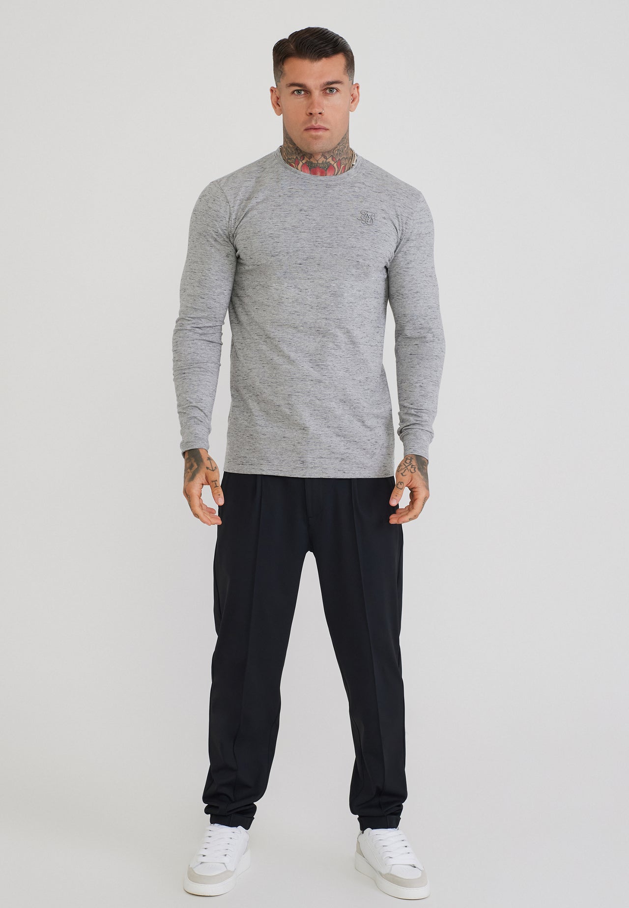 Grey LS Marl T-Shirt (2)