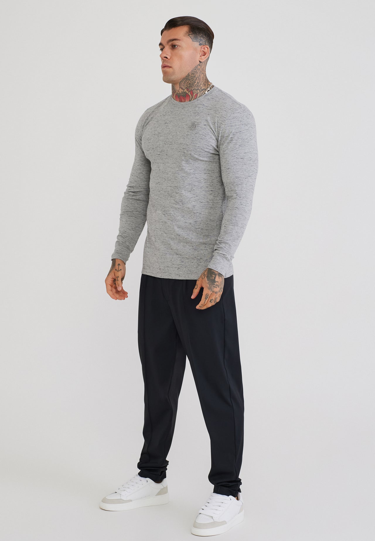Grey LS Marl T-Shirt (3)