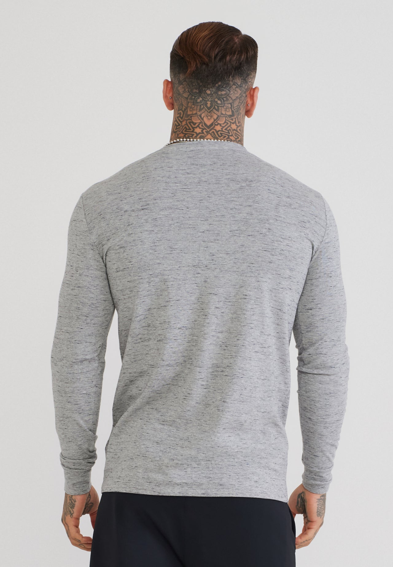 Grey LS Marl T-Shirt (4)