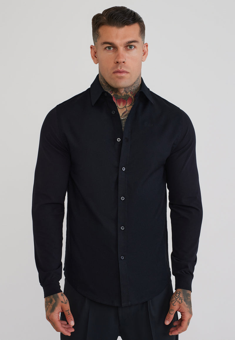 Black LS Muscle Fit Shirt