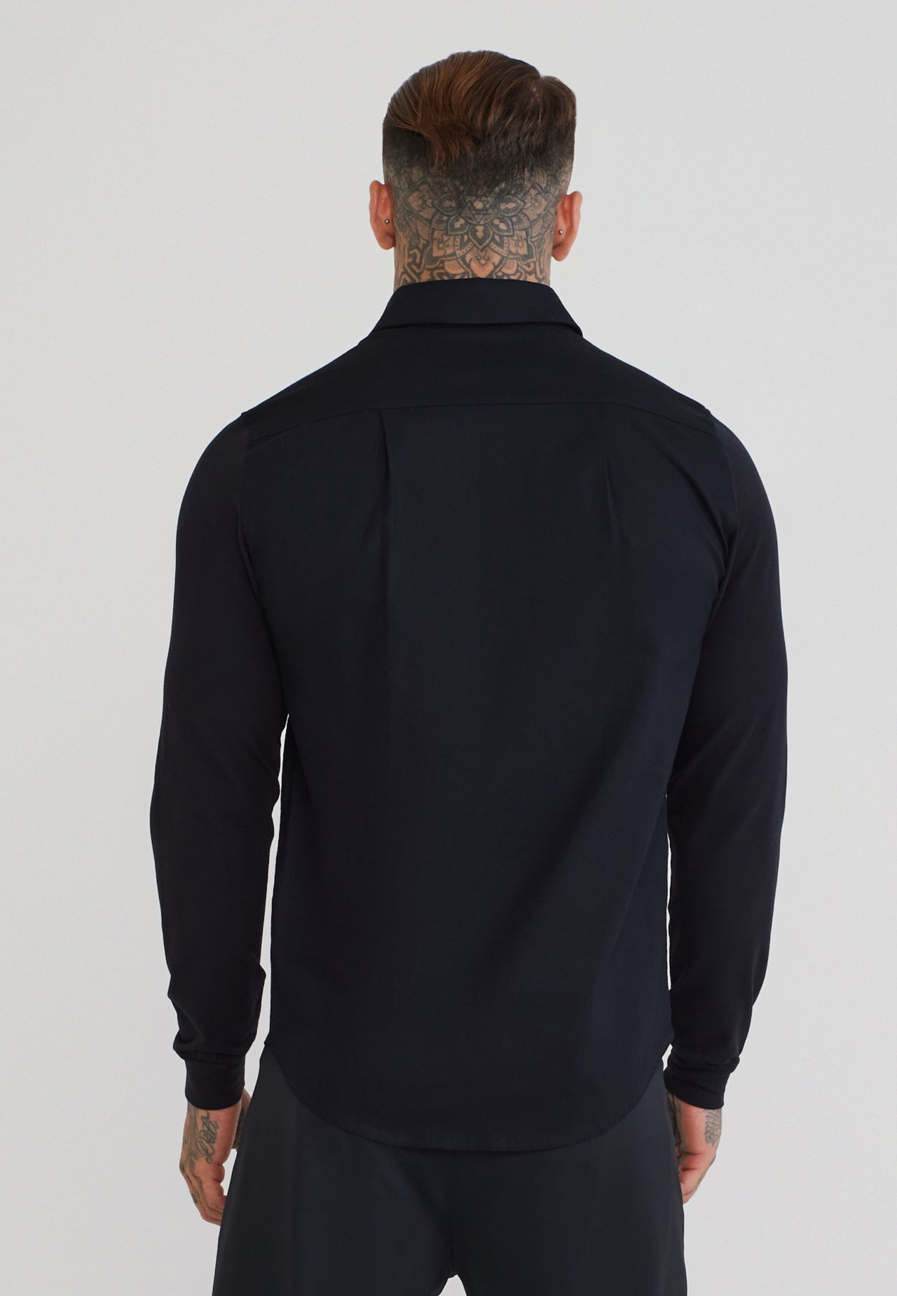 Black LS Muscle Fit Shirt (4)