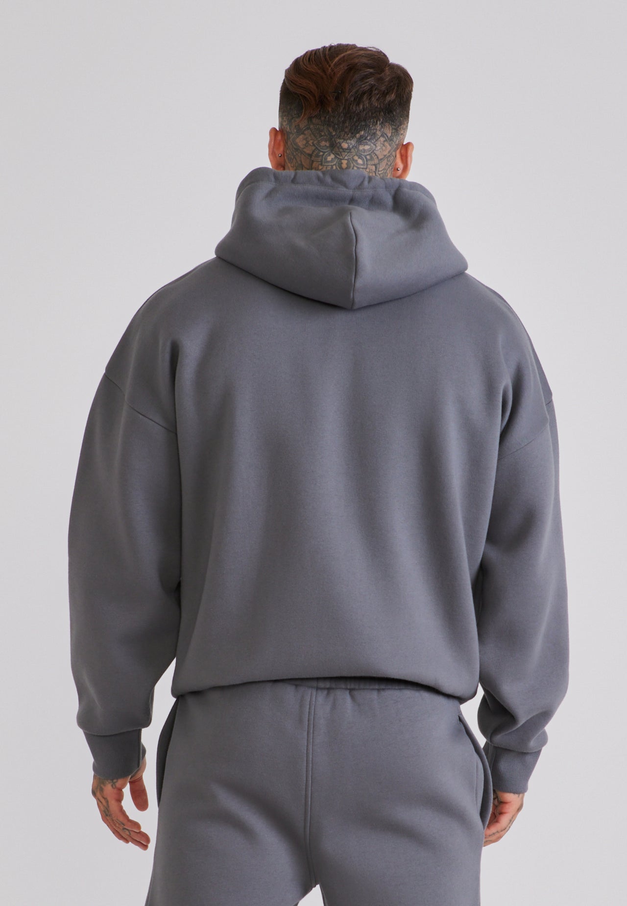Grey Essentials Full Zip Hoodie (4)