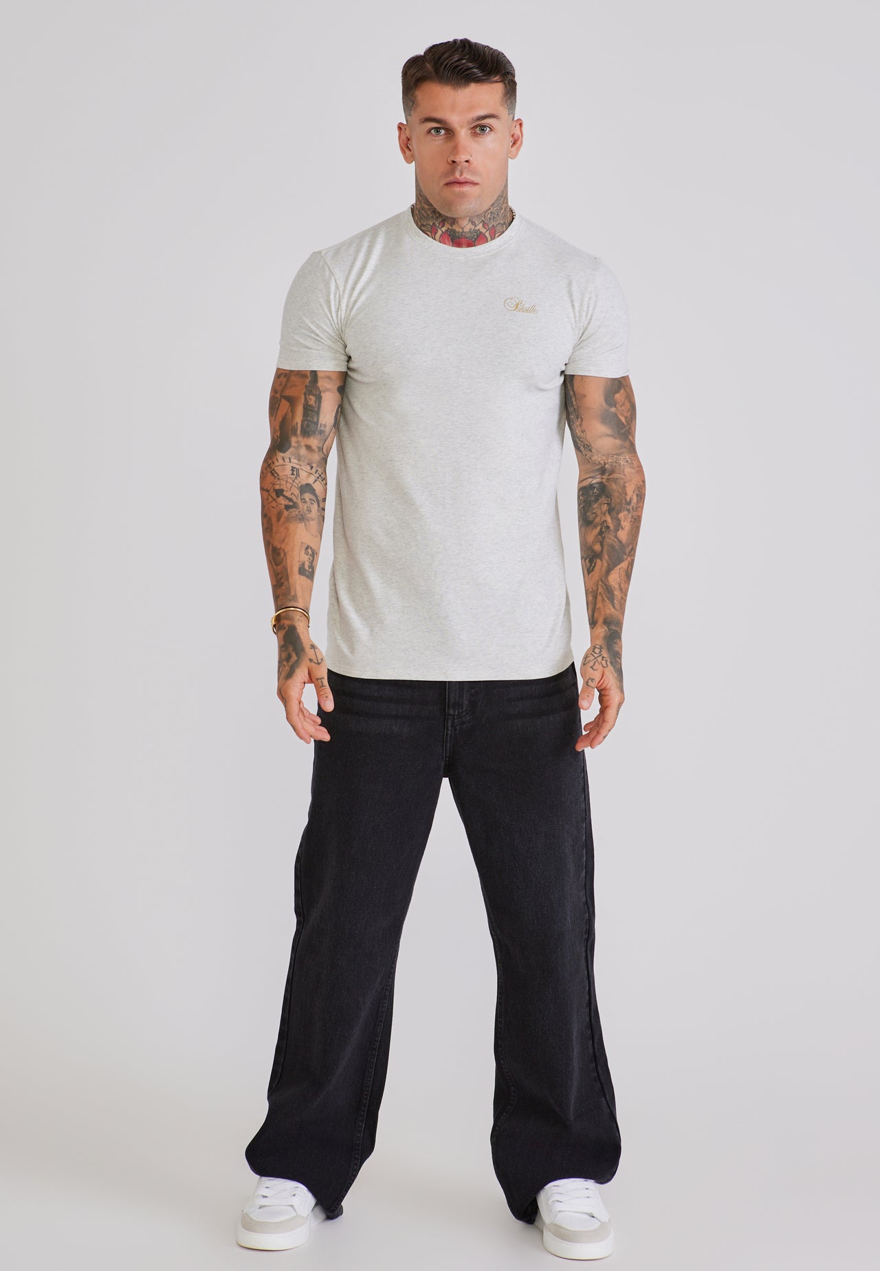 Snow Marl Essentials T-Shirt (2)