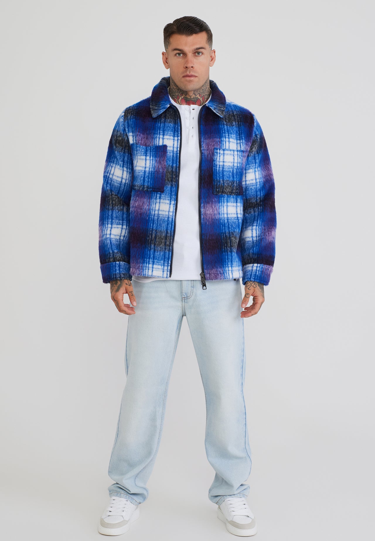 Blue Plaid Shacket (2)