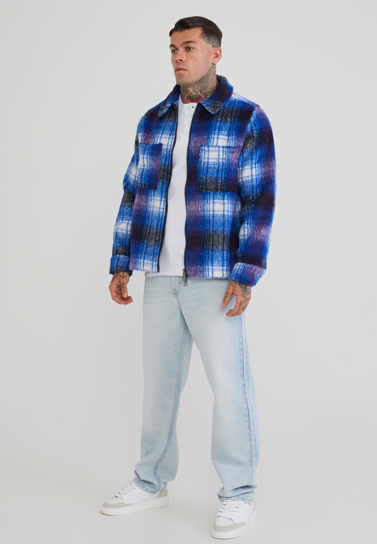 Blue Plaid Shacket (3)