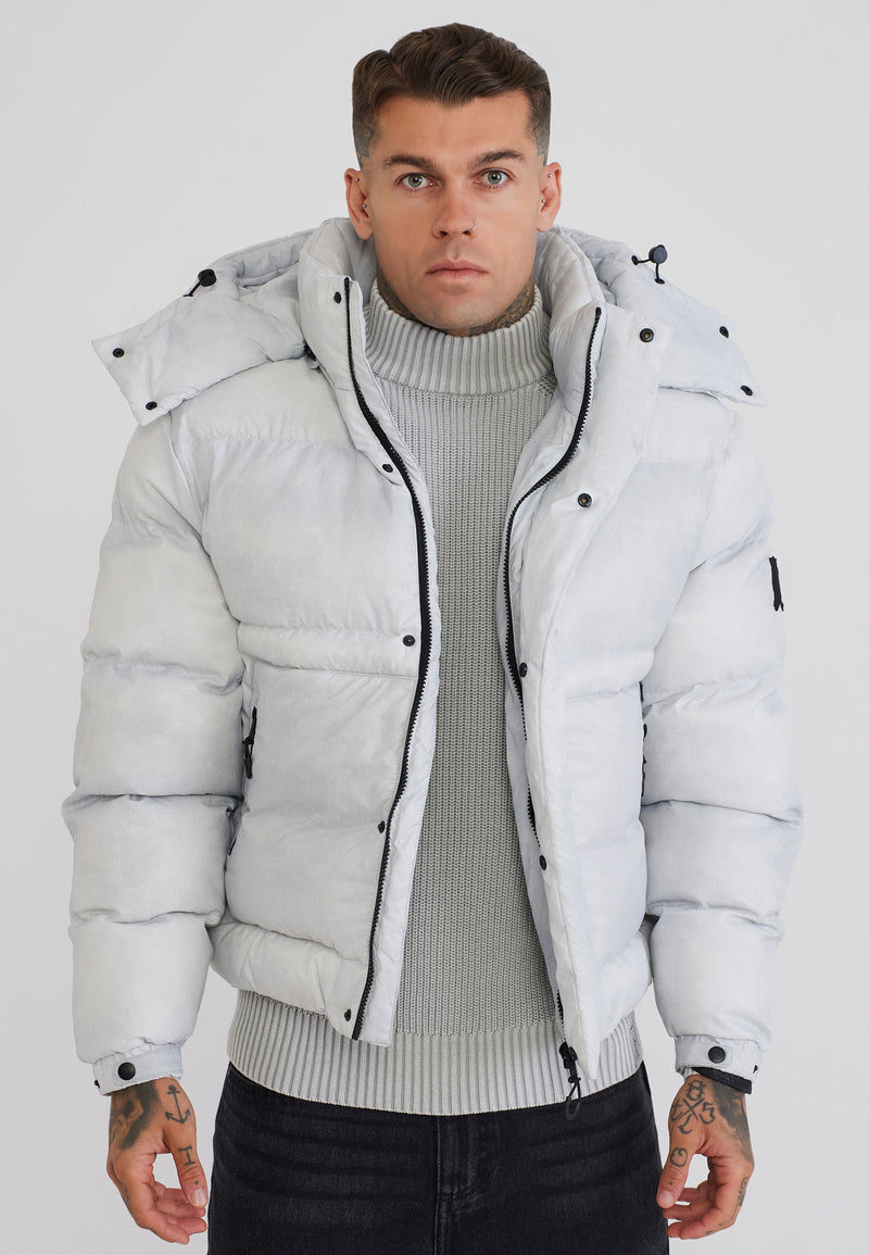Grey Puffer Jacket