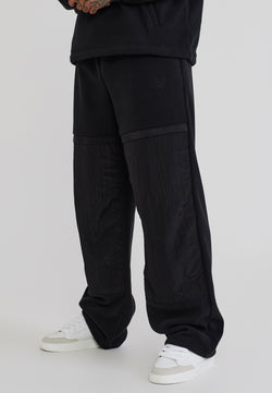 Black Polar Fleece Joggers