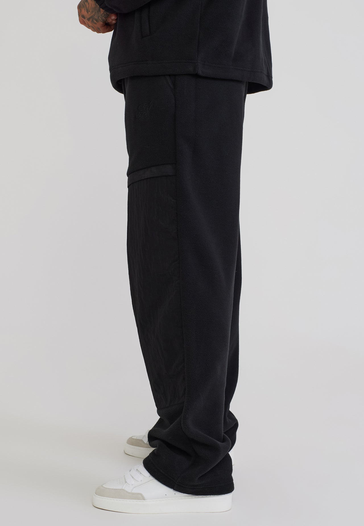 Black Polar Fleece Joggers (2)
