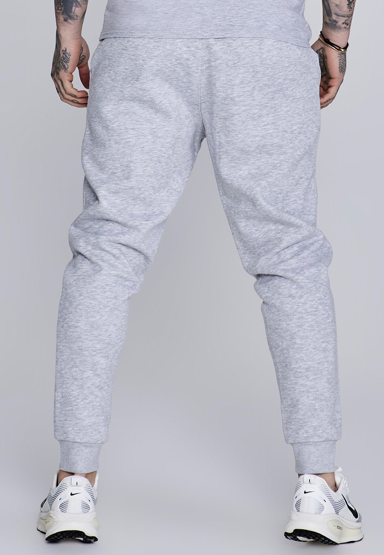 Grey Marl Essentials Joggers (1)