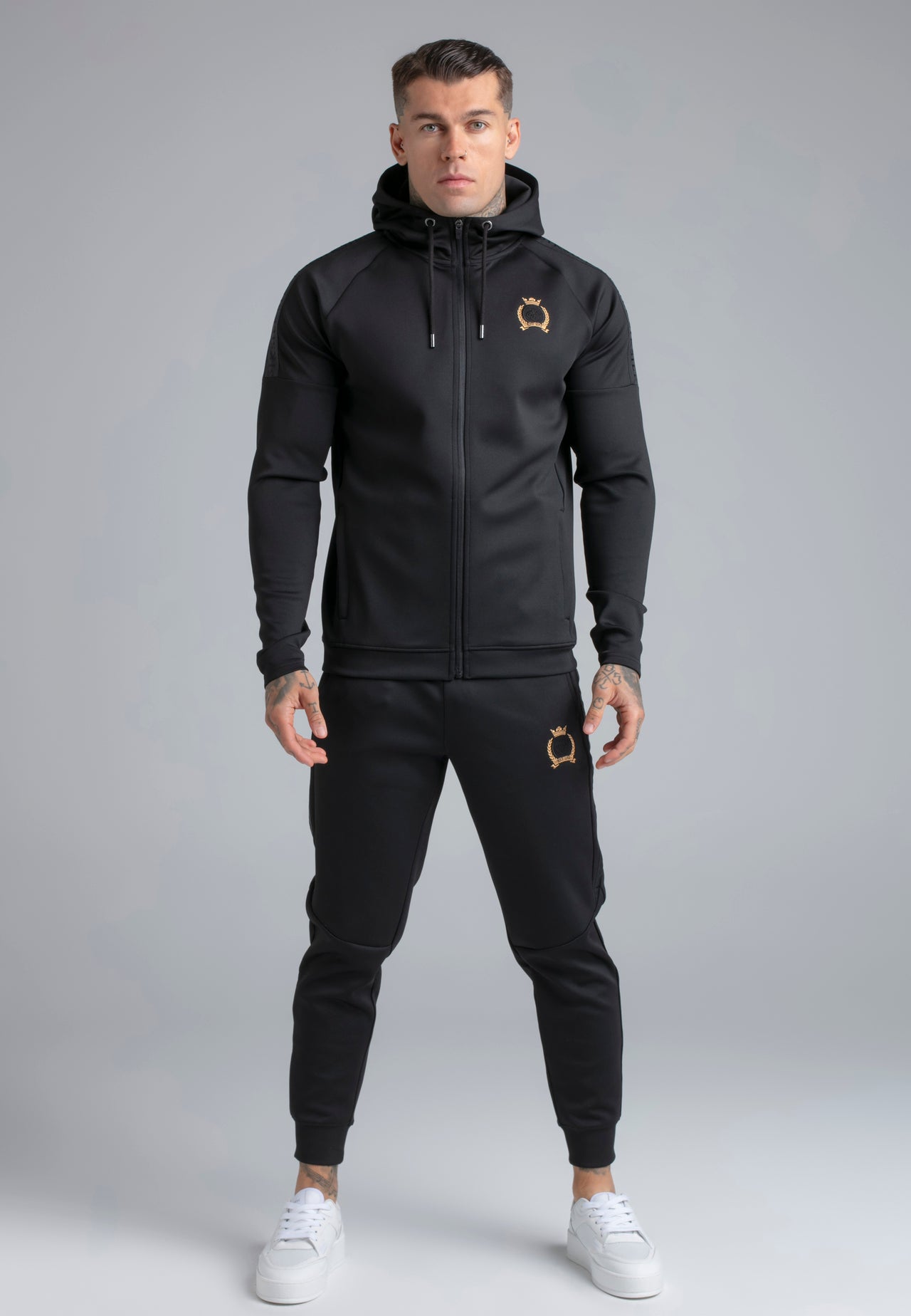 Black Hoodie and Joggers Set