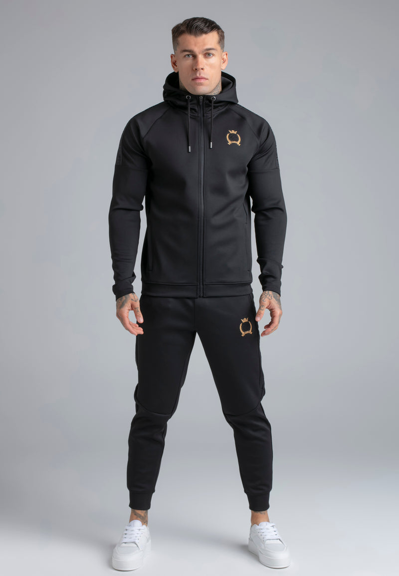 Black Hoodie and Joggers Set