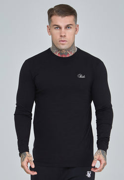 Black Essentials LS T-Shirt