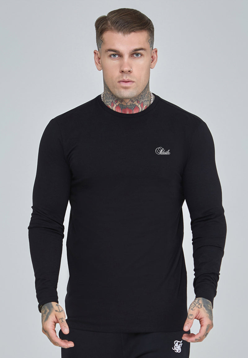 Black Essentials LS T-Shirt
