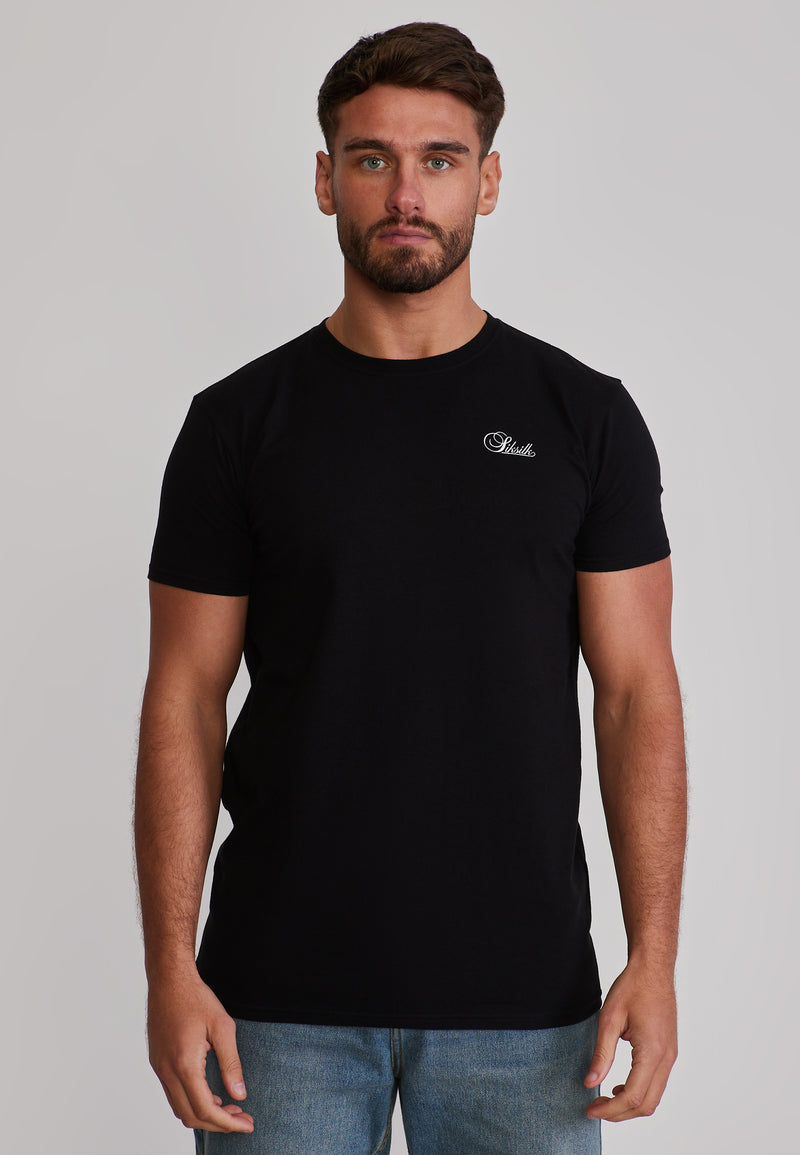 Black Pack of 3 Muscle Fit T-Shirts (1)