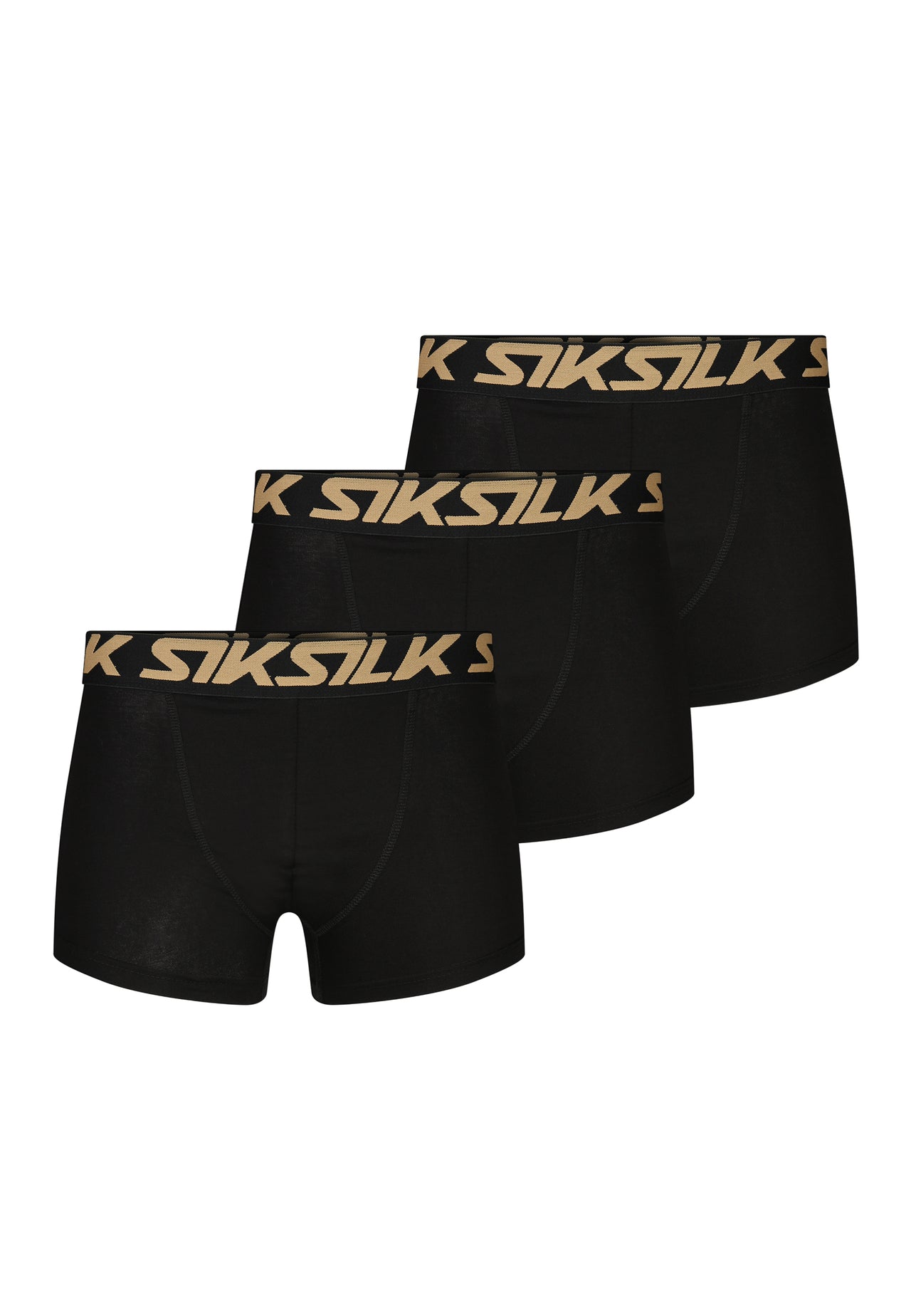 Black and Gold Pack of 3 Boxer Shorts