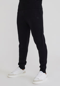 Black Knitted Joggers