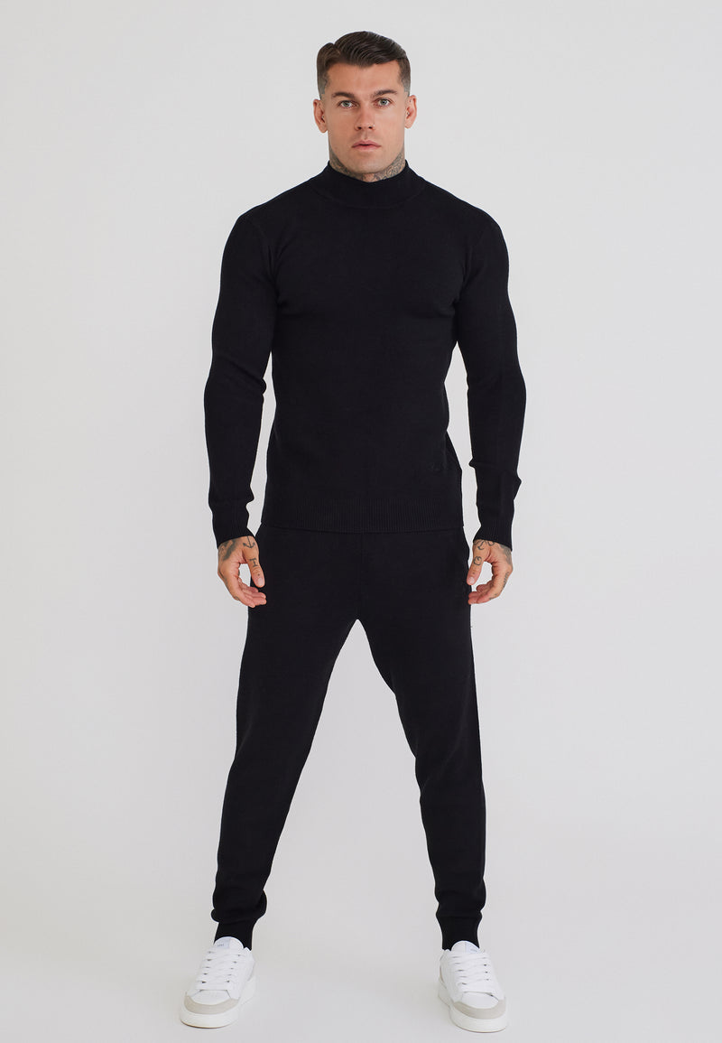 Black Knitted Joggers (1)