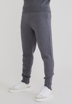 Grey Marl Knitted Joggers
