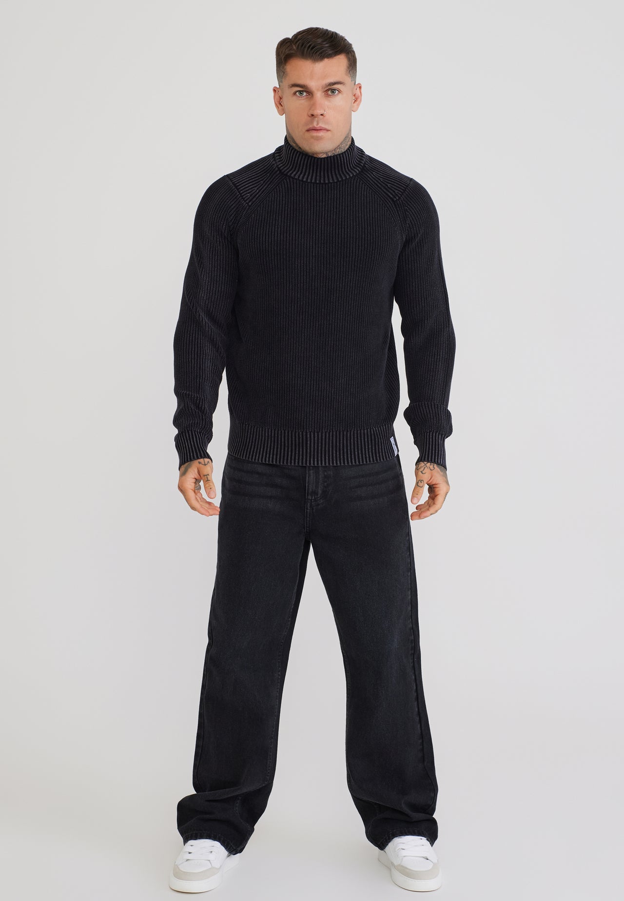 Black High Neck Sweater (2)
