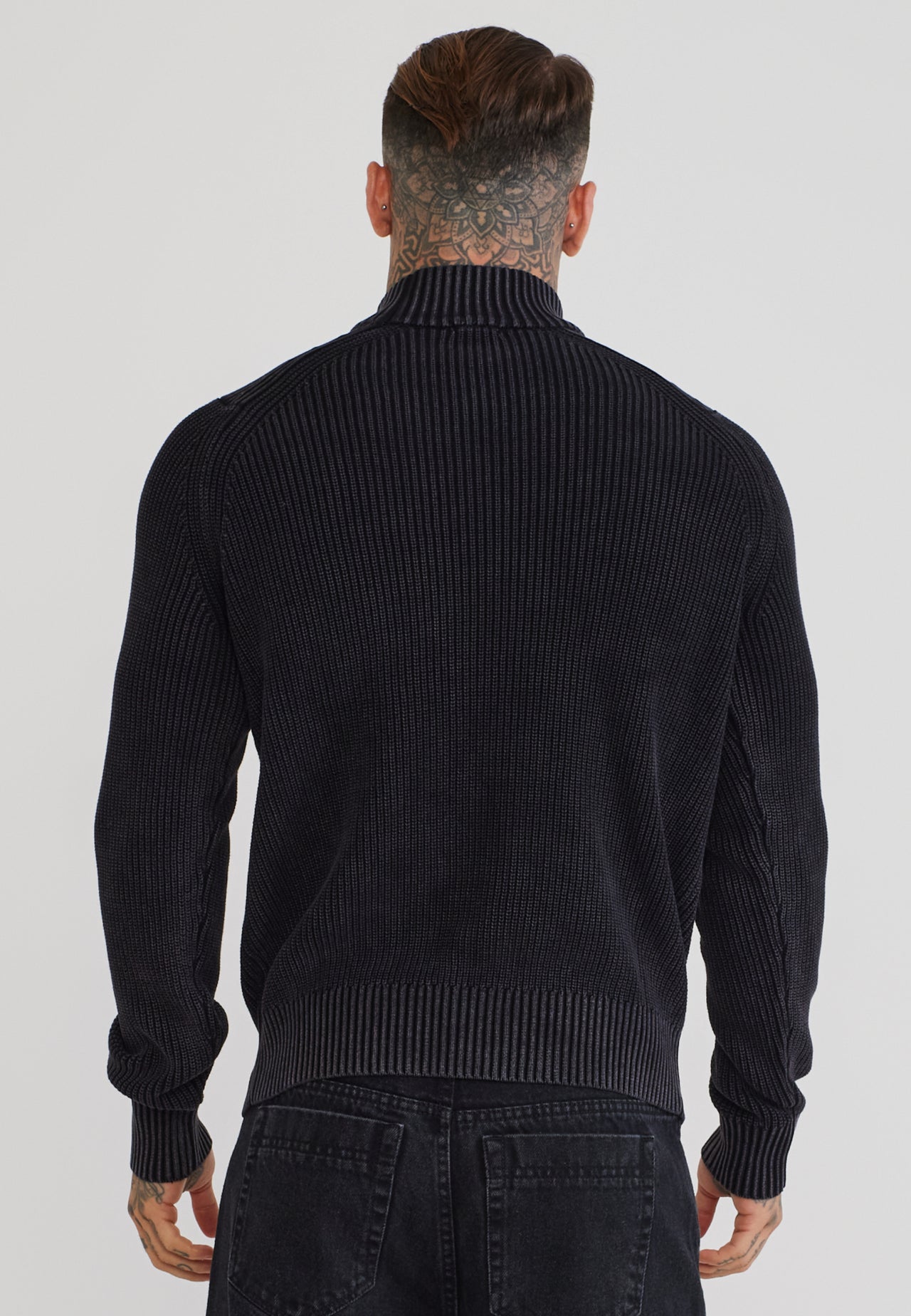 Black High Neck Sweater (4)