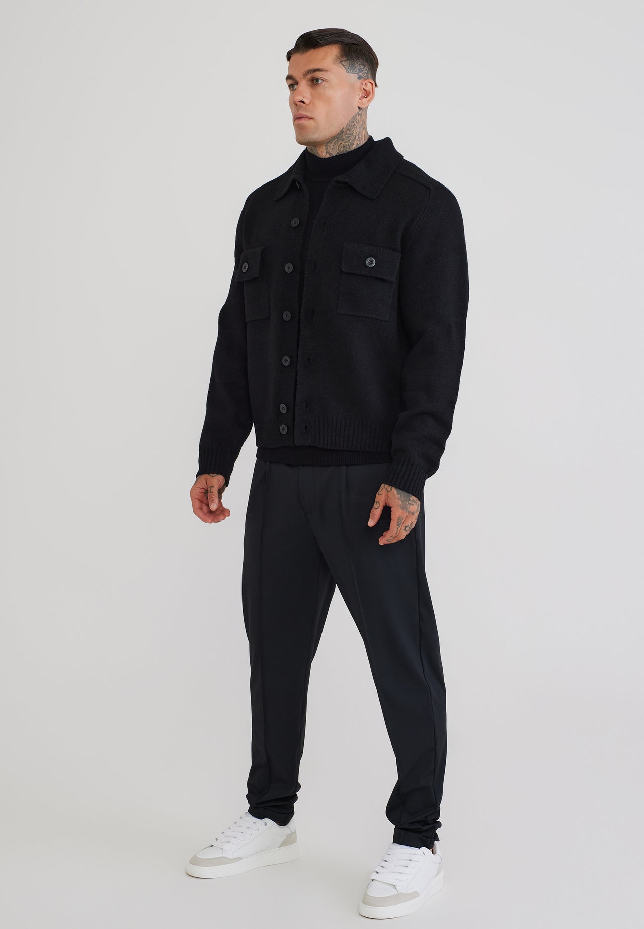 Black Knitted Cardigan (3)