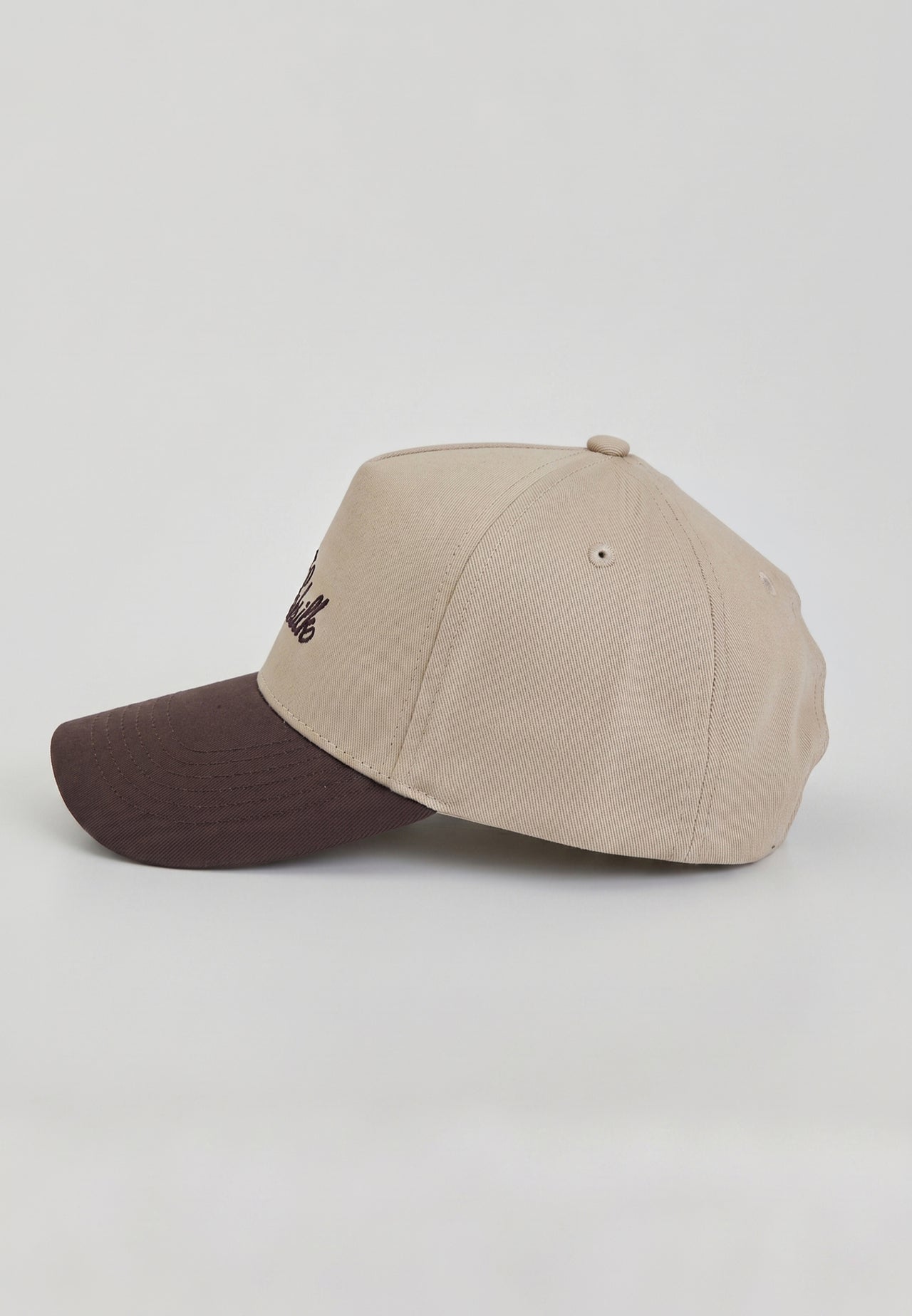 Beige and Brown Core Cotton Cap (2)