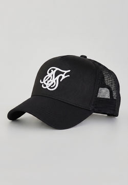 Black and White Core Foam Trucker Cap