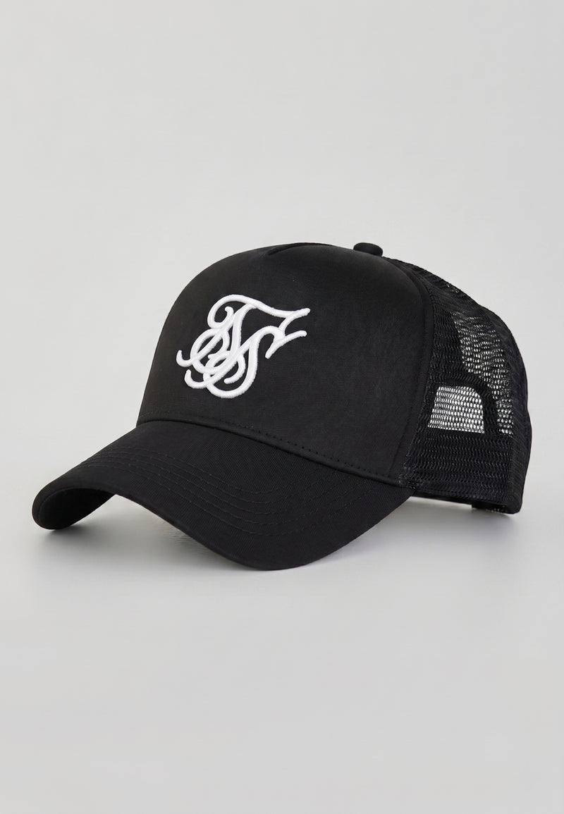 Black and White Core Foam Trucker Cap