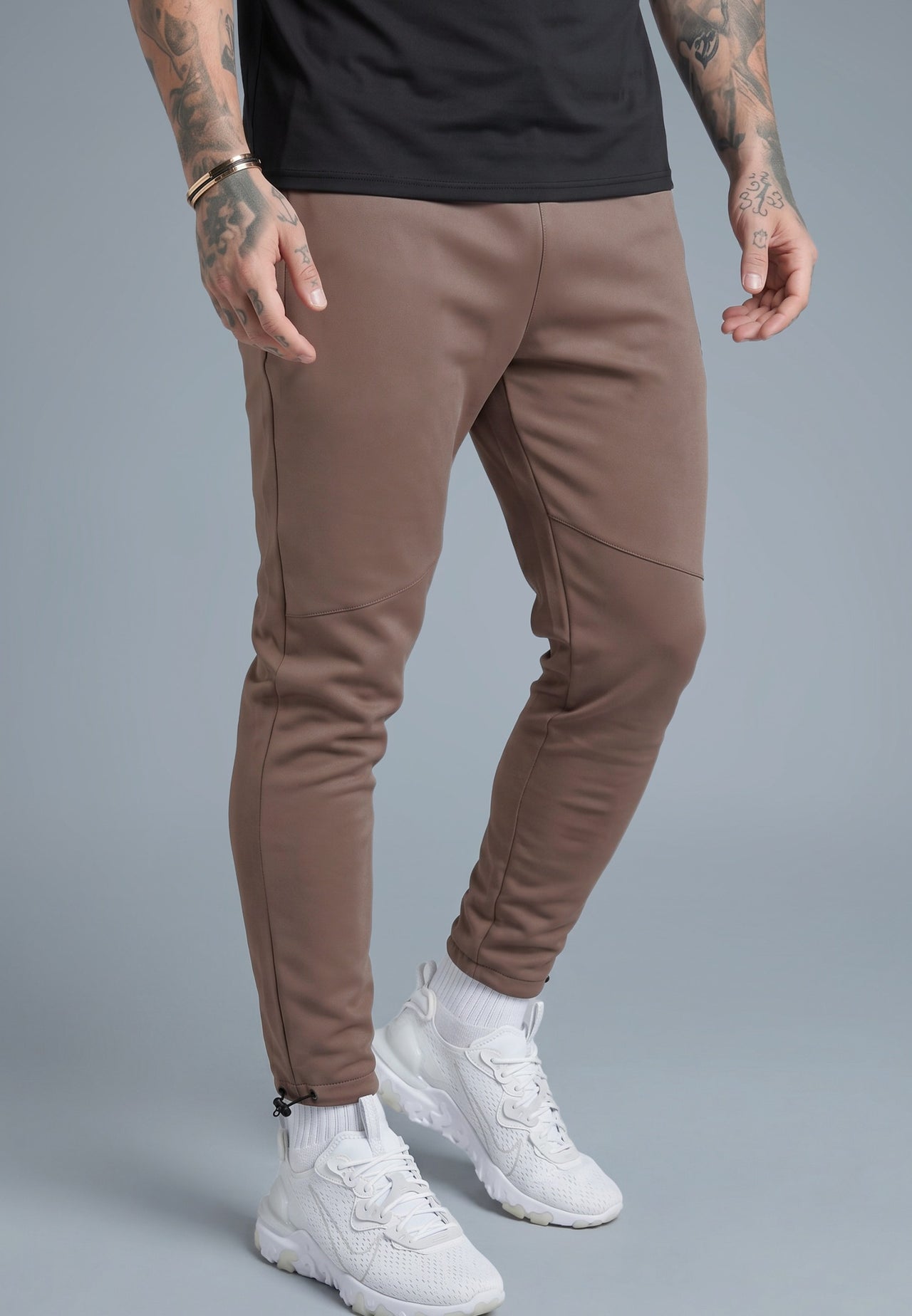 Brown Muscle Fit Joggers (2)