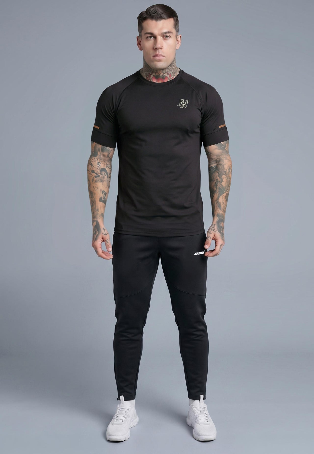Black Muscle Fit Joggers (1)