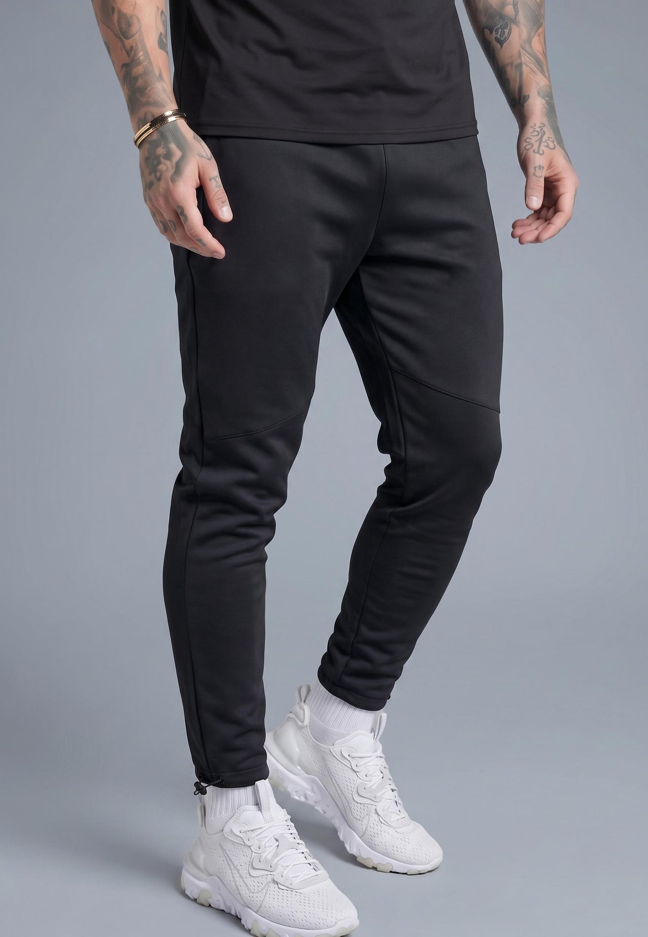 Black Muscle Fit Joggers (2)