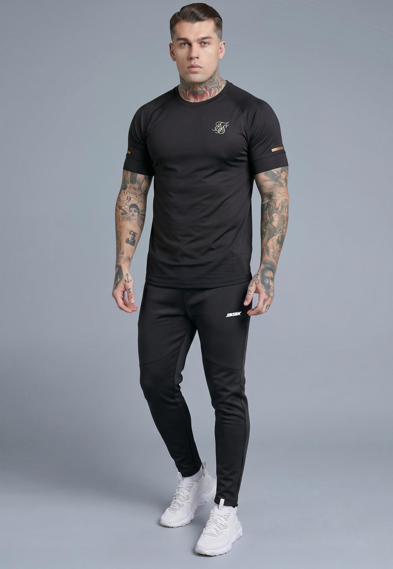 Black Muscle Fit Joggers (3)