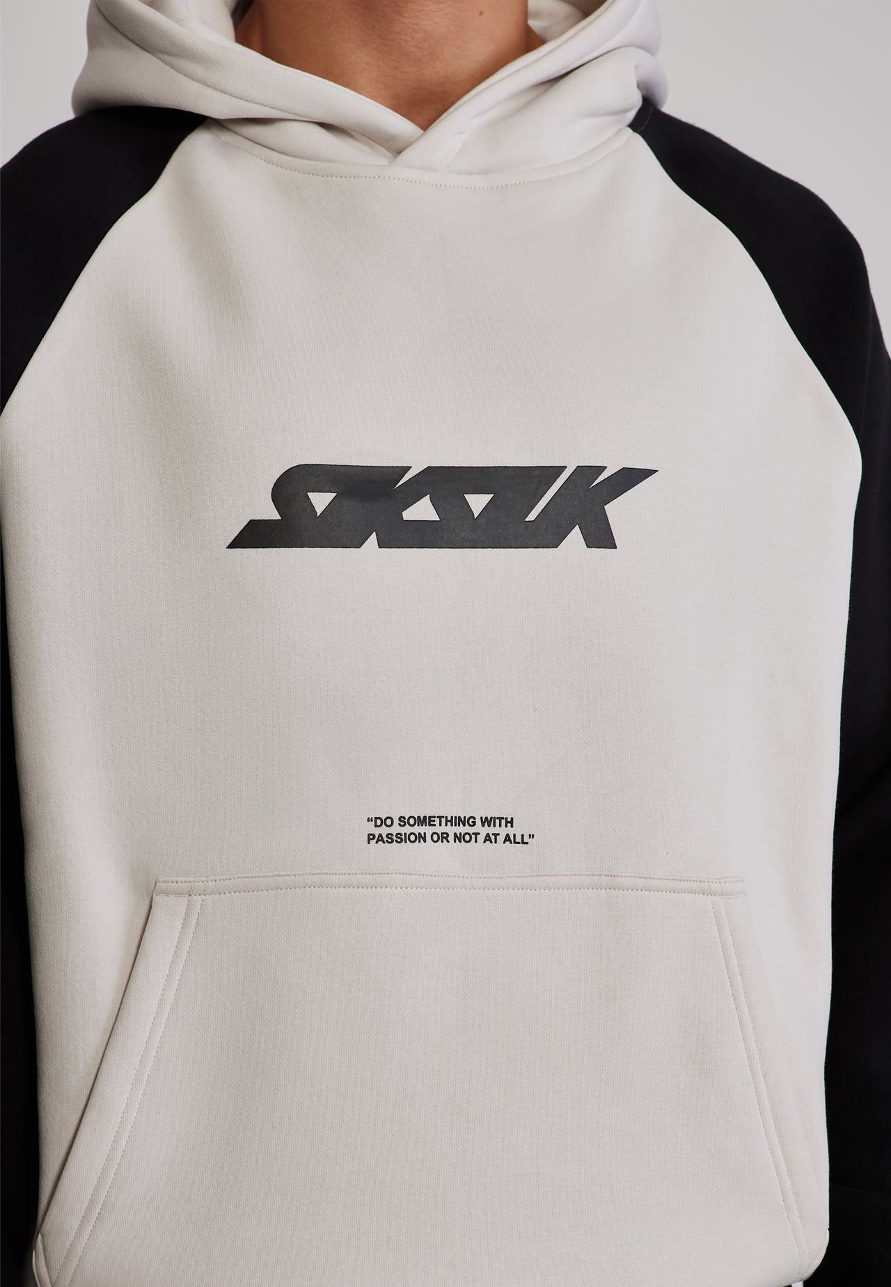 Stone and Black Graphic Hoodie (1)