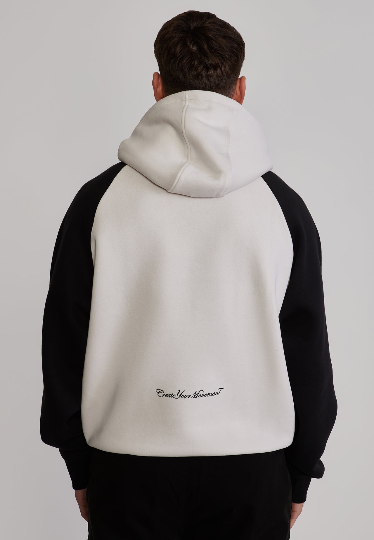 Stone and Black Graphic Hoodie (4)