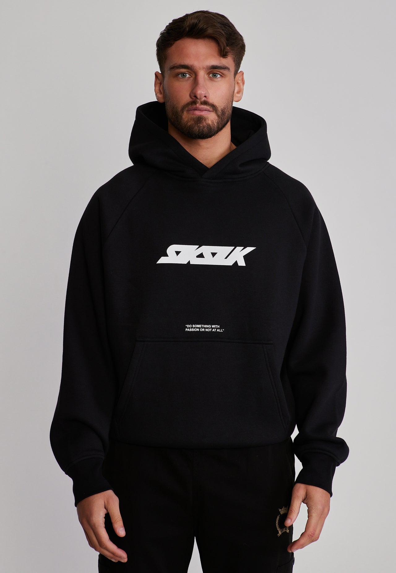 Black Graphic Hoodie