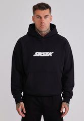 Black Graphic Hoodie