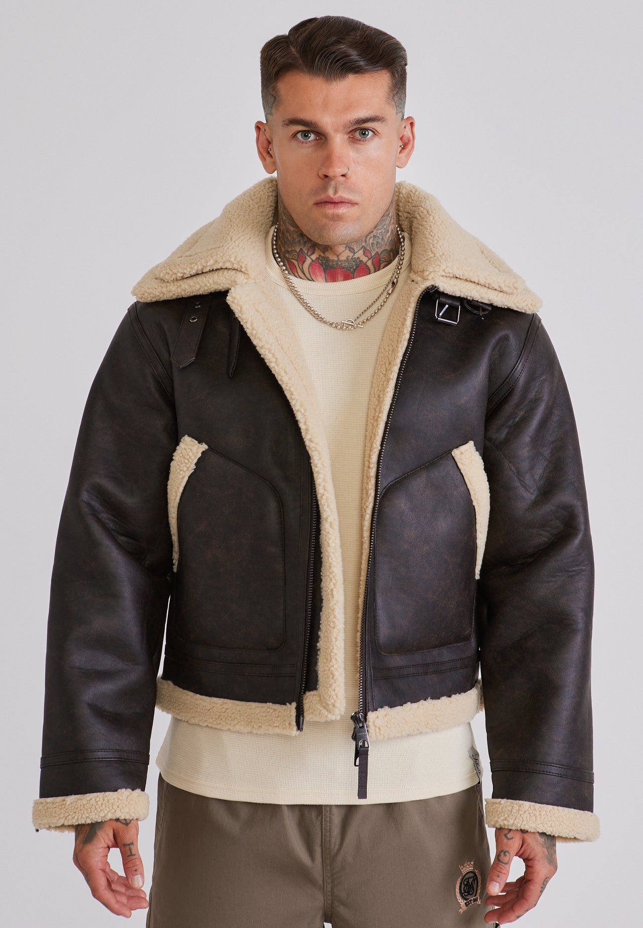 Brown Aviator Jacket