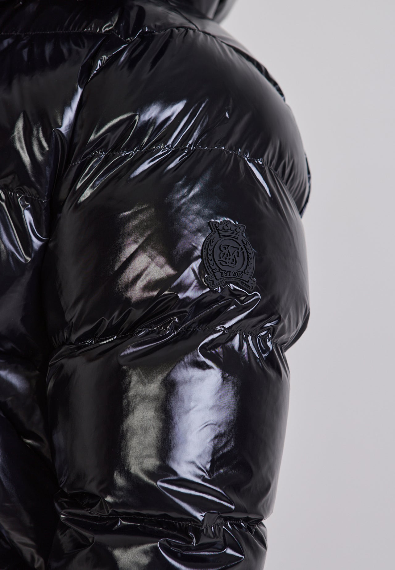 Black High Shine Puffer (1)