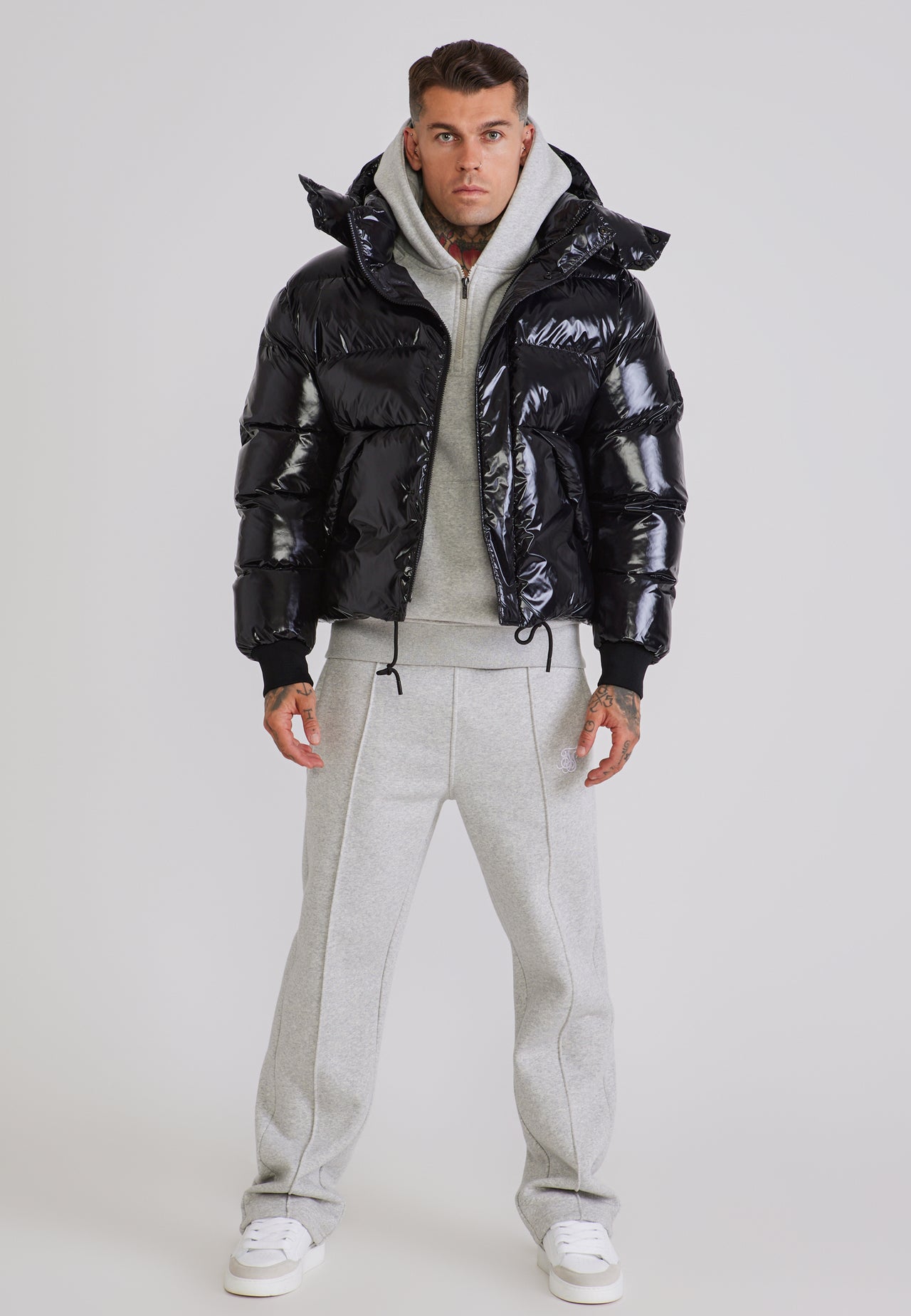 Black High Shine Puffer (2)