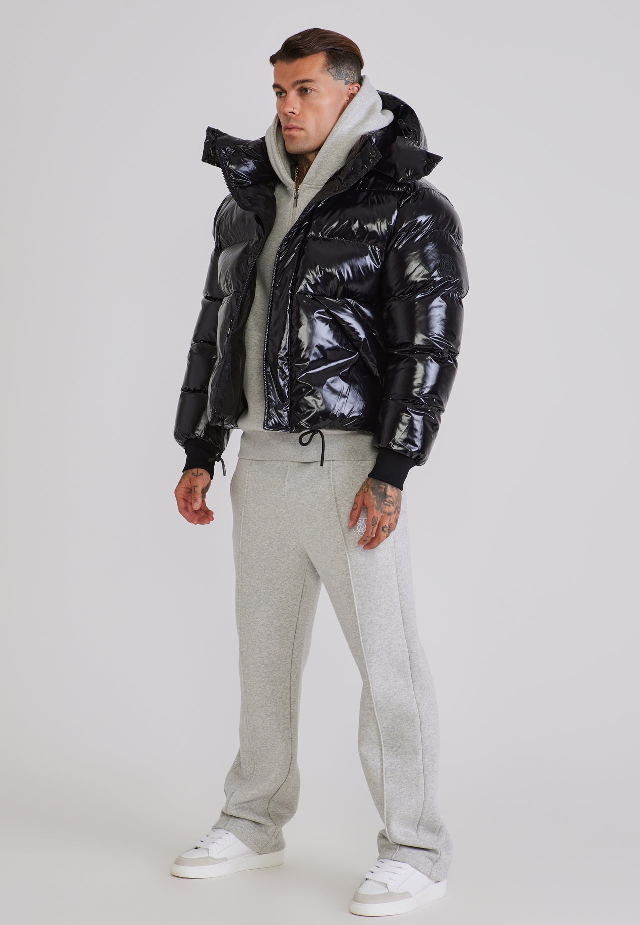 Black High Shine Puffer (3)