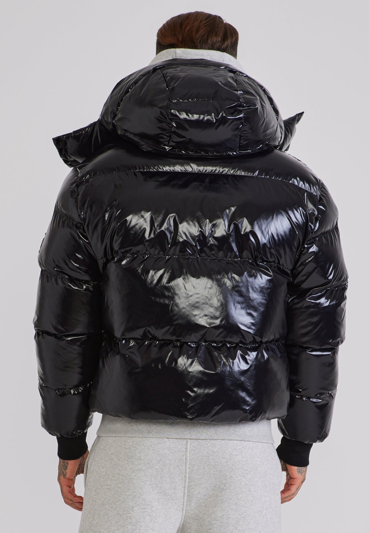 Black High Shine Puffer (4)