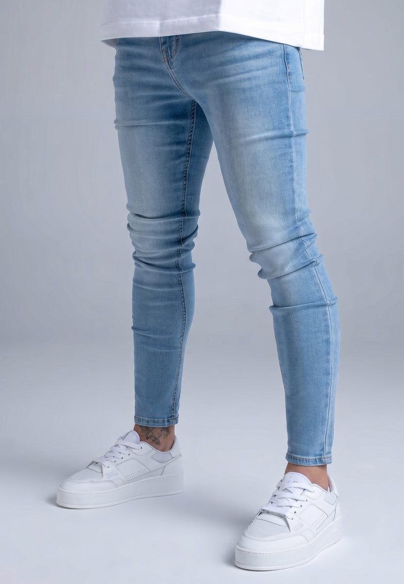Washed Blue Skinny Jeans
