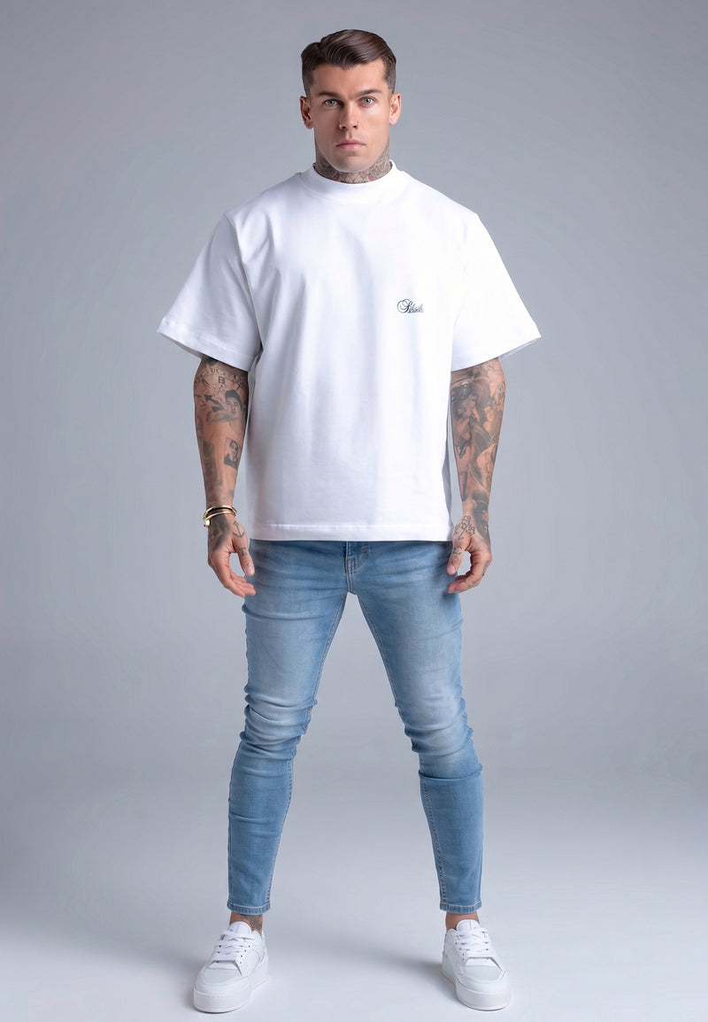 Washed Blue Skinny Jeans (1)