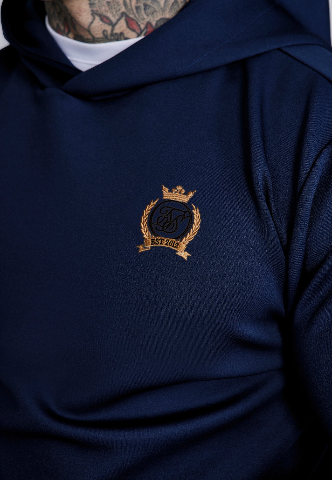 Navy Essentials Poly Hoodie (1)