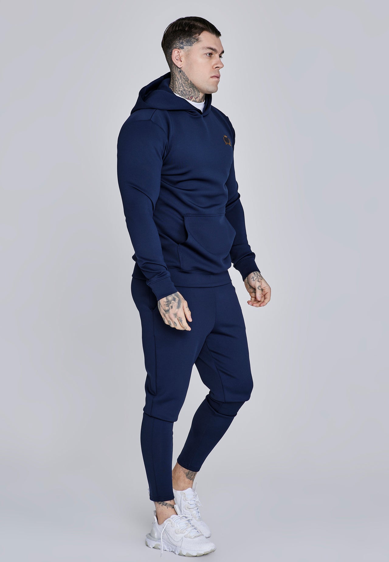 Navy Essentials Poly Hoodie (3)