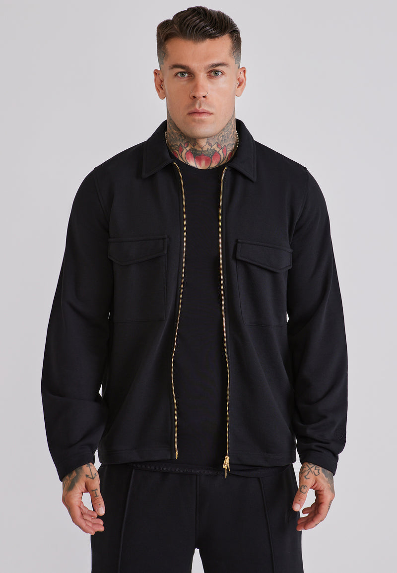 Black Smart Overshirt